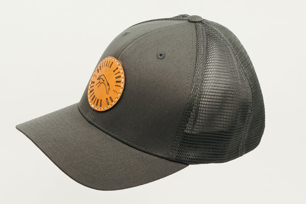 Charcoal Flexfit Mesh Cap Circle Patch