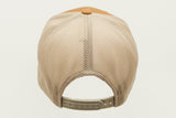 Caramel / Khaki Flexfit Mesh Cap Circle Patch