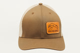 Coyote Brown / Khaki Flexfit Mesh Cap Rectangle Patch