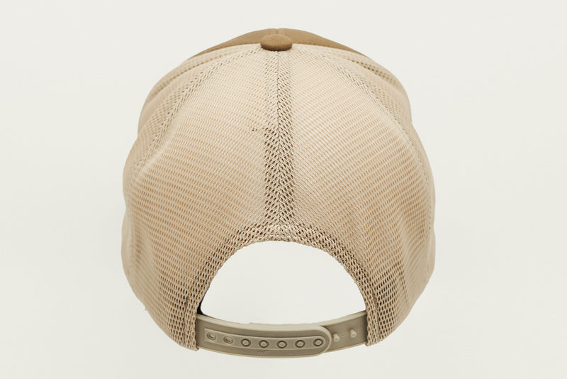 Coyote Brown / Khaki Flexfit Mesh Cap Rectangle Patch