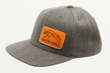 Youth - Dark Heather Flat Brim Cap Rectangle Patch