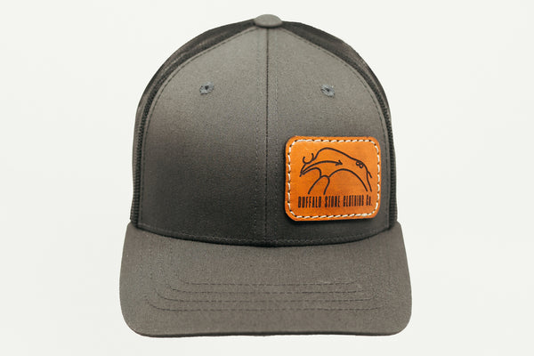 Youth - Charcoal Retro-Trucker Cap Rectangle Patch