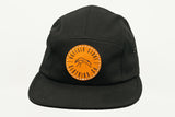 Black Jockey Cap Circle Patch