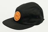 Black Jockey Cap Circle Patch