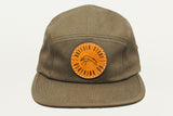 Olive Jockey Cap Circle Patch