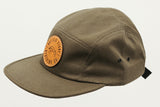 Olive Jockey Cap Circle Patch