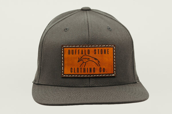 Dark Grey Flexfit Cap Rectangle Patch