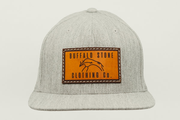 Heather Grey Flexfit Cap Rectangle Patch