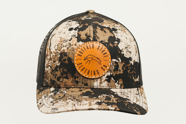 Green Camo Retro-Trucker Cap Circle Patch